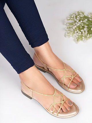 Calliope Slingback Flat Sandal - KUCAH