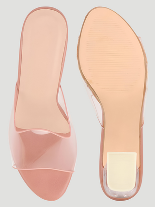 Nova Transparent Block Heels - KUCAH