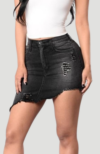 BRYDIE DENIM SKIRT - KUCAH