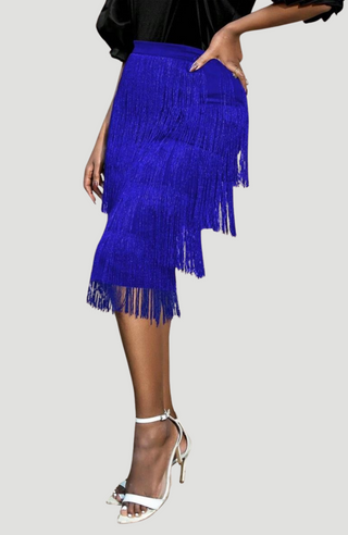 ZEBEC FRINGE SKIRT - KUCAH