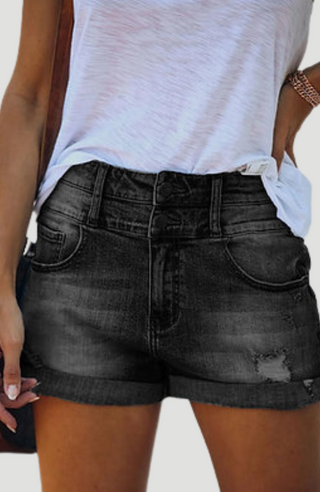 GEORGIE DENIM SHORTS - KUCAH