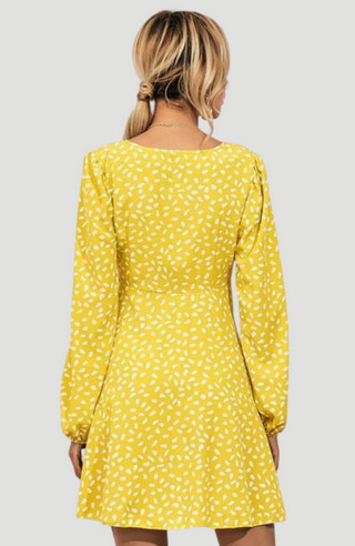 Enid Dress Yellow - KUCAH