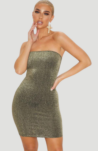 Fireball Gold Dress - KUCAH