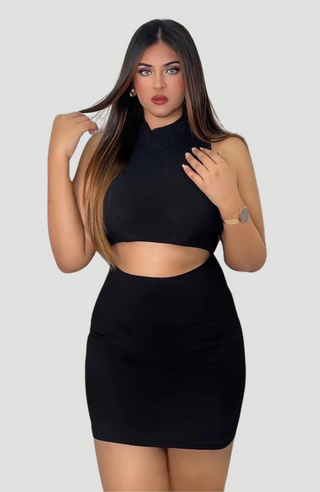 Bea Mini Black Dress - KUCAH