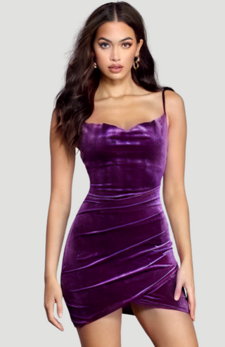 Poppy Deep Purple Dress - KUCAH