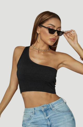 Shelly Black Crop Top - KUCAH