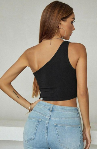 Shelly Black Crop Top - KUCAH