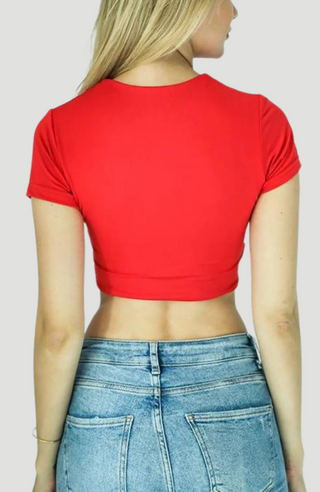 Grace Red Crop Top- KUCAH