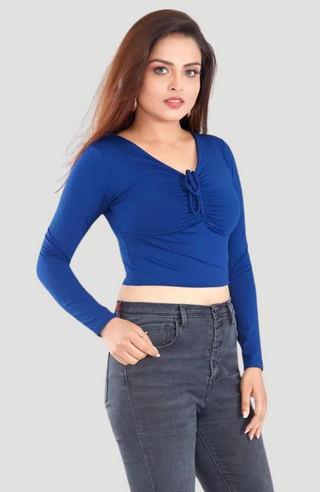 Archie Royal Blue Top - KUCAH