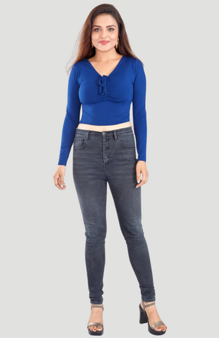 Archie Royal Blue Top - KUCAH