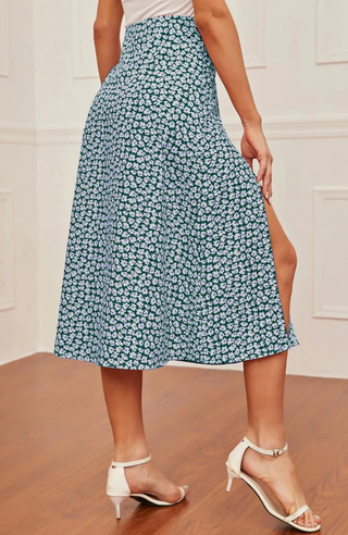 Margaret Emerald Green Skirt - KUCAH