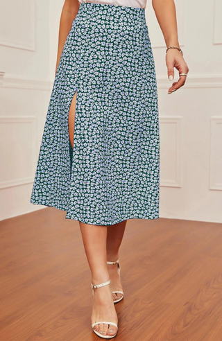 Margaret Emerald Green Skirt - KUCAH