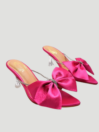 Princess Bow Spool Heels - KUCAH