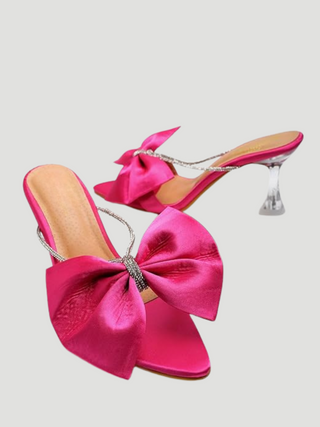 Princess Bow Spool Heels - KUCAH