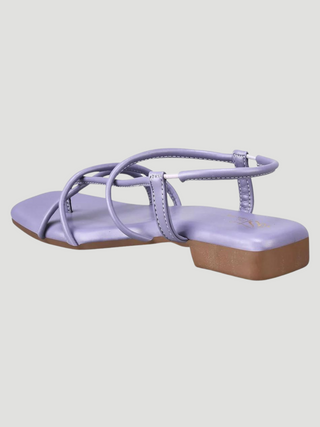 Isla Purple Flats Sandal - KUCAH