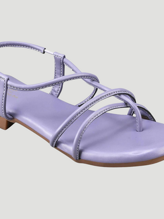 Isla Purple Flats Sandal - KUCAH