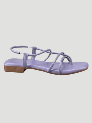 Isla Purple Flats Sandal - KUCAH