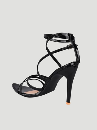 Lila Black Stiletto Heels - KUCAH