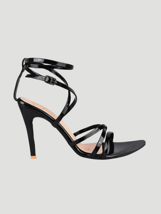 Lila Black Stiletto Heels - KUCAH