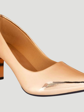 Sofia Rose Gold Pumps - KUCAH