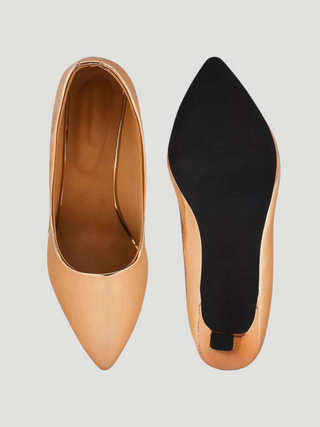 Sofia Rose Gold Pumps - KUCAH