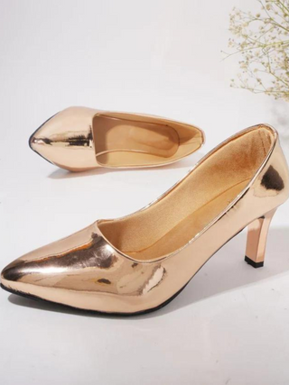 Sofia Rose Gold Pumps - KUCAH