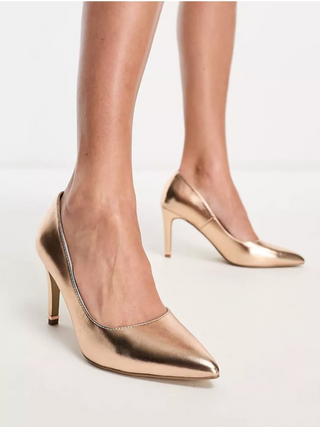 Sofia Rose Gold Pumps - KUCAH