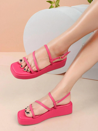 Kiravi Pink Wedges - KUCAH