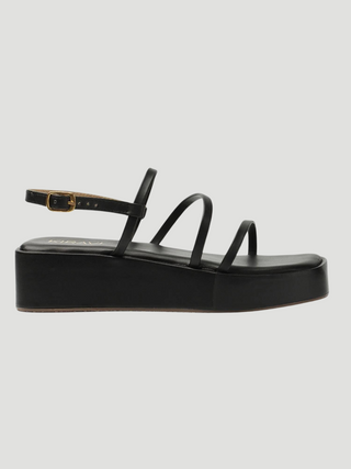 Kiravi Black Wedges - KUCAH