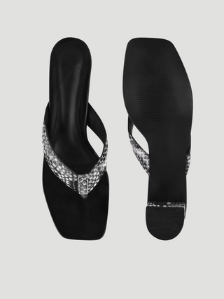 Elara Black Sandal - KUCAH