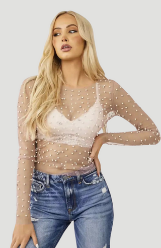 HALSEY MESH TOP - KUCAH