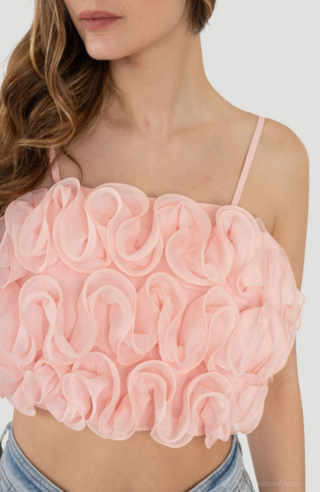 CALLA RUFFLED TOP - KUCAH