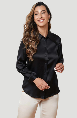 BRIONI SATIN SILK SHIRT - KUCAH