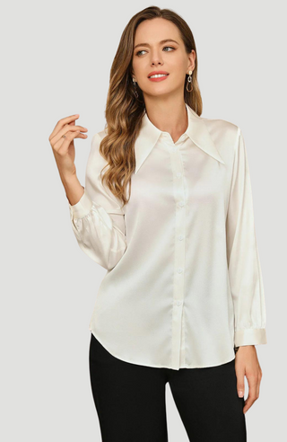 BRIONI SATIN SILK SHIRT - KUCAH