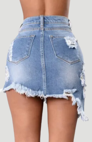 BRYDIE DENIM SKIRT - KUCAH