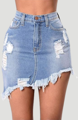 BRYDIE DENIM SKIRT - KUCAH