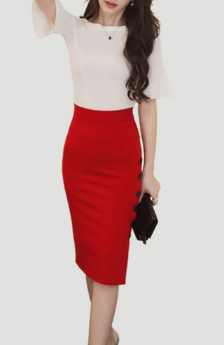 CORALINA PENCIL SKIRT - KUCAH