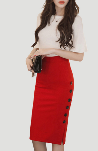 CORALINA PENCIL SKIRT - KUCAH