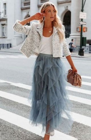 MAXINE TULLE SKIRT - KUCAH