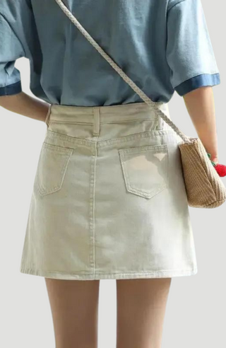 LULU DENIM SKIRT - KUCAH