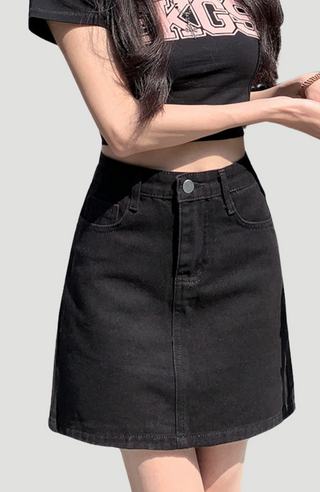 LULU DENIM SKIRT - KUCAH