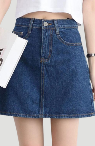 LULU DENIM SKIRT - KUCAH