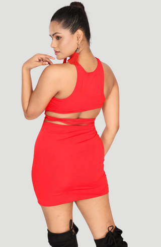 Hope Mini Dress Red - KUCAH