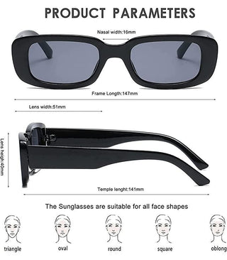 Xyla Rectangle Sunglasses - KUCAH